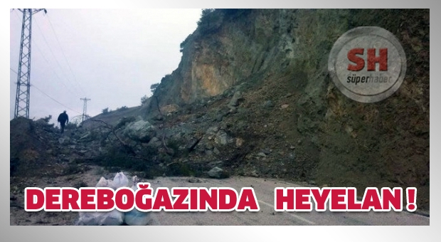 Isparta – Antalya Karayolu’nda Heyelan!