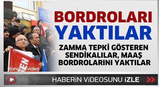 Bordroları yaktılar