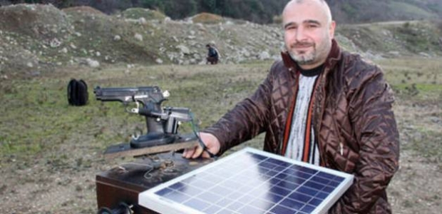 Karadenizli mucitten solar enerjili silah