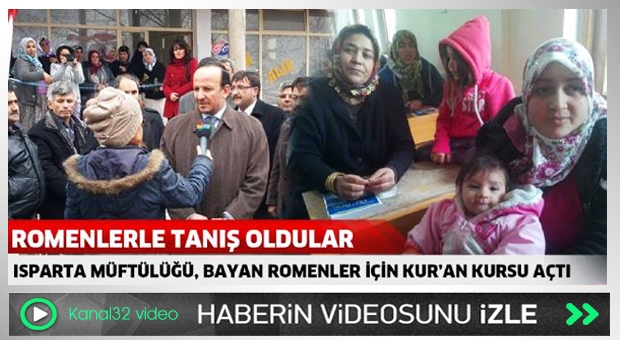 Isparta Müftülüğü, bayan Romenler için Kur’an Kursu açtı