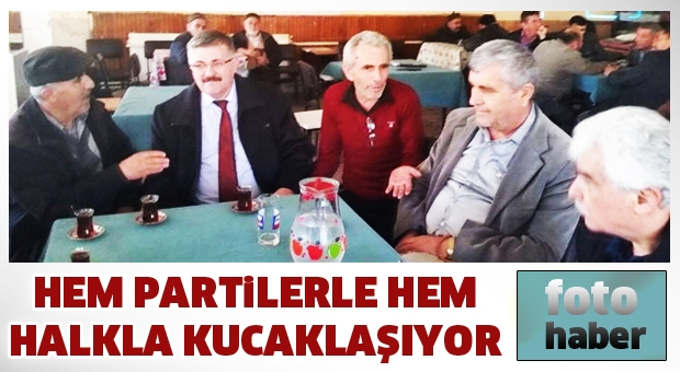 Hem Partililerle Hem Halkla Kucaklaşıyor