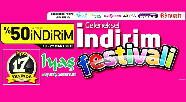 Iyaş Geleneksel İndirim Festivali başlıyor…