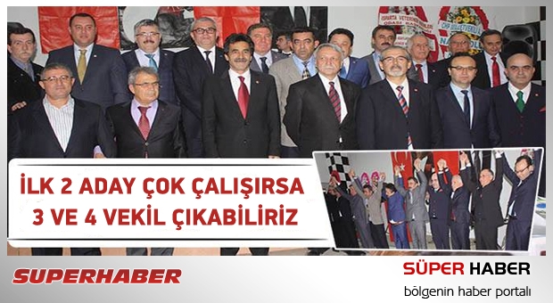 İLK 2 ADAY ÇOK ÇALIŞIRSA 3 VE 4 VEKİL ÇIKABİLİRİZ