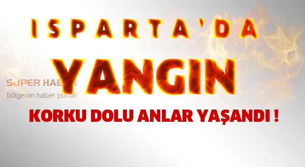 Isparta'da sanayide yangın çıktı !