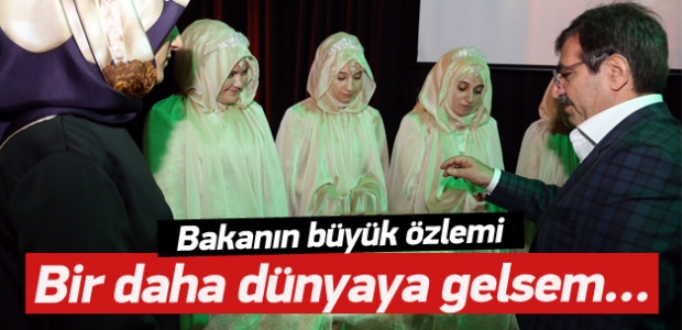 Bakan Güllüce'nin hafızlık özlemi