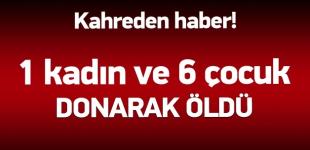 Van'da 7 kişi donarak öldü