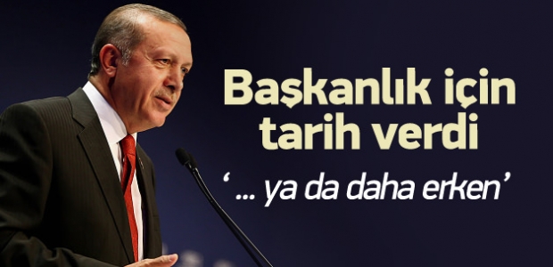 Erdoğan başkanlık sistemi için tarih verdi