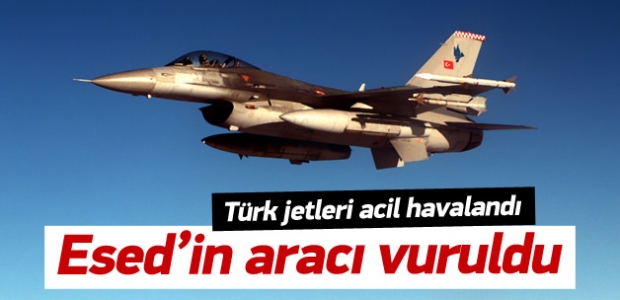 Türk jetleri Suriye hava aracını vurdu