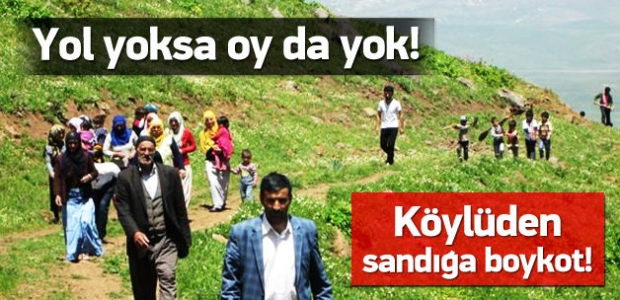 Köyde seçim boykotu: Sandığa gitmeyecekler!