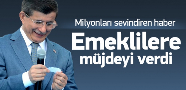 Davutoğlu'ndan emekliye ev müjdesi