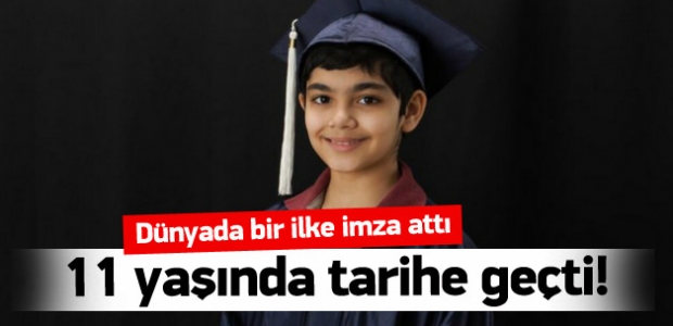 11 yaşında ama 3 diploması var