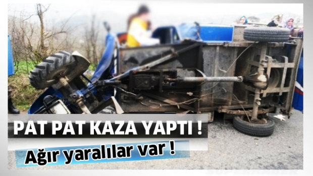 Senirkent'te patpat kaza yaptı yaralılar var !