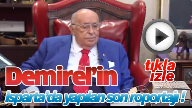 Demirel, son röportajında yine “demokrasi” dedi