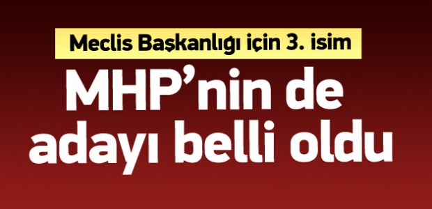 MHP'nin de Meclis başkanı adayı belli oldu