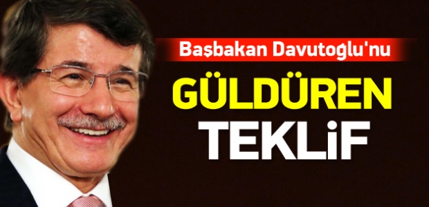 Başbakan Davutoğlu'nu güldüren öneri!