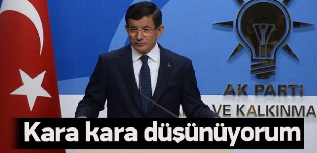 Davutoğlu: Bu beni kara kara düşündürüyor