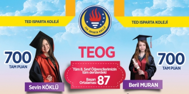 TED Isparta Koleji’nden TEOG ve LYS başarısı