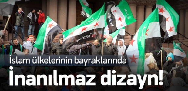 İslam ülkeleri bayraklarında inanılmaz dizayn!