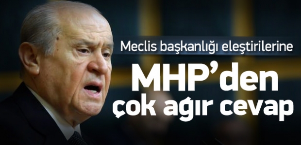 MHP'den eleştirilere çok ağır cevap!