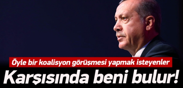 Cumhurbaşkanı Erdoğan'dan koalisyon açıklaması!