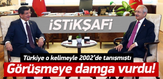 Görüşmeye damga vuran kelime: İstikşafi