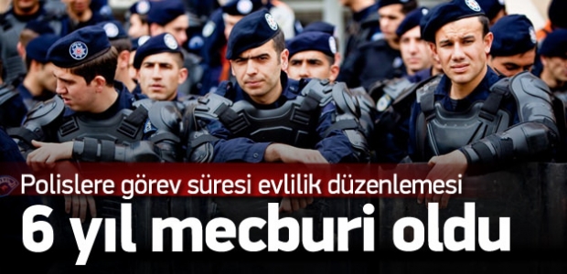 Polislere 6 yıl mecburi hizmet şartı