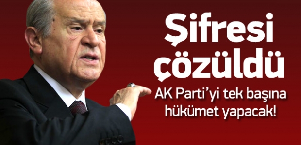 Devlet Bahçeli'nin şifresi çözüldü