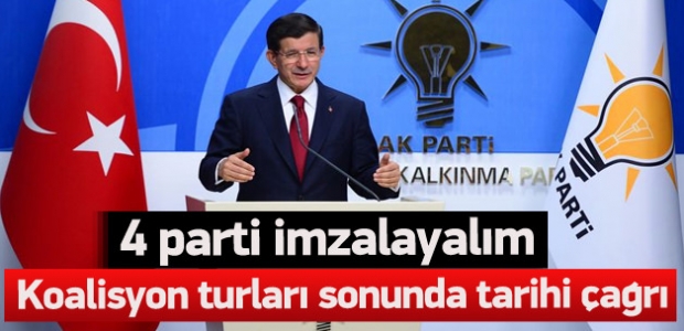 Davutoğlu: Silaha karşı birlikte hareket etmeliyiz