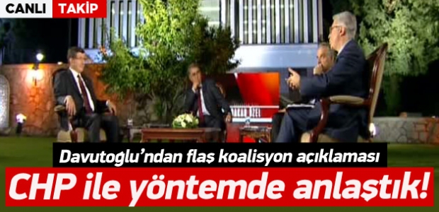 Davutoğlu'ndan canlı yayında önemli açıklamalar