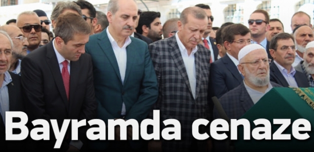 Erdoğan ve Davutoğlu, Nar’ın cenazesinde