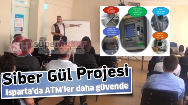 Isparta'da Siber Gül Projesi ile ATM’ler Daha Güvende