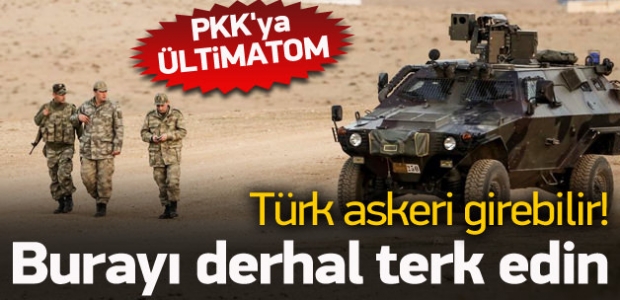 PKK'ya sert tepki! 'Derhal terk edin'