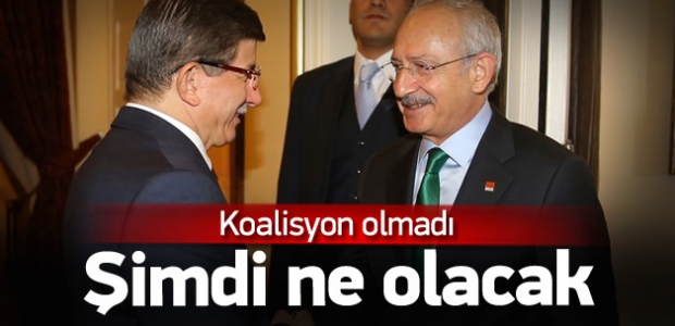 Koalisyon olmadı! Şimdi ne olacak?