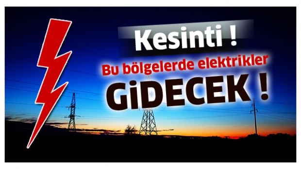 Isparta'da Elektrik Kesintisi