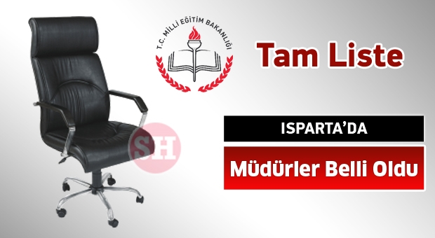 Isparta'da Okul Müdürleri Belli Oldu ( Tam Liste )