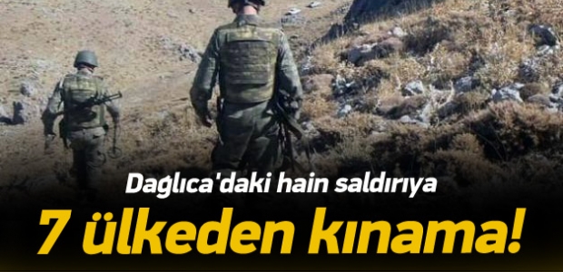 Dağlıca'daki hain saldırıya 7 ülkeden kınama