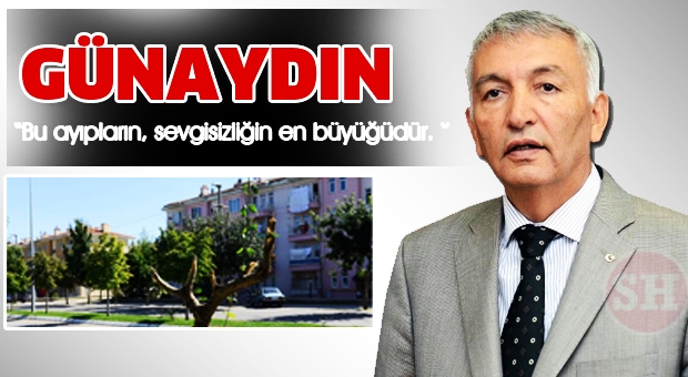 Bel.Bşk.Yusuf Z.GÜNAYDIN'dan Kırılan Ağaçlara Sert Tepki