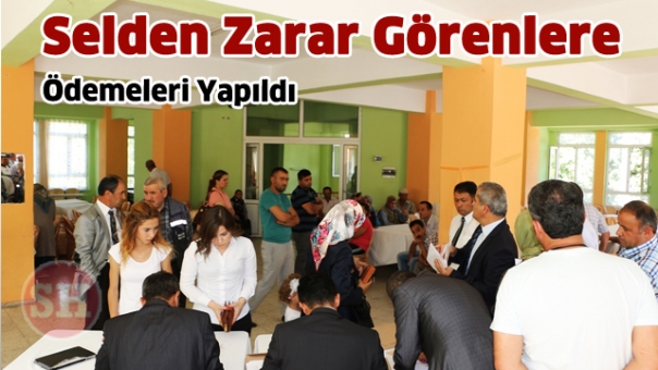 ISPARTA'DA SELDEN ZARAR GÖRENLERE ÖDEMELERİ YAPILDI