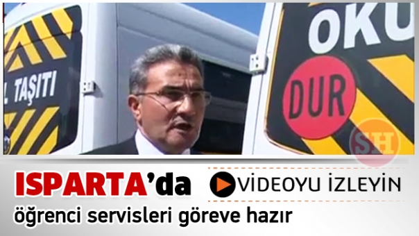 Isparta'da Öğrenci Servisleri Göreve Hazır