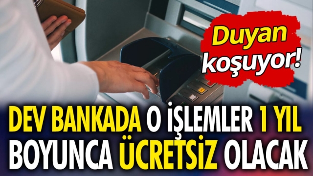 1 Yıl Boyunca Ücretsiz İşlemler!