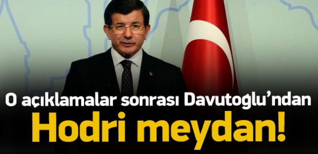 O açıklamalara Davutoğlu'ndan hodri meydan