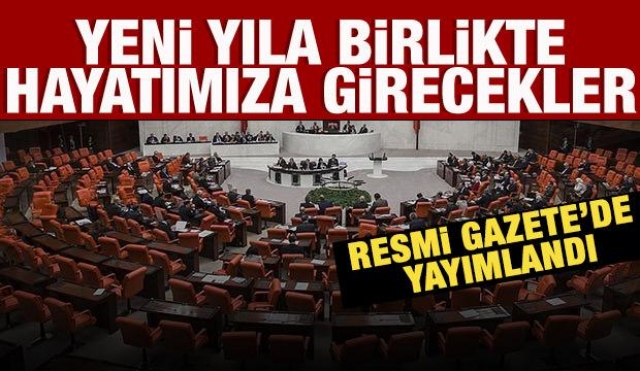 2024'e Yönelik Yeni Düzenlemeler Resmi Gazete'de Açıklandı