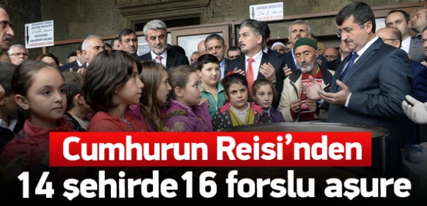 Cumhurbaşkanlığı 14 ilde forslu aşure dağıttı