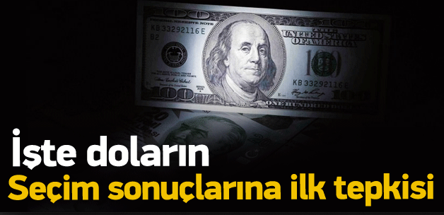 İşte doların seçim sonuçlarına ilk tepkisi