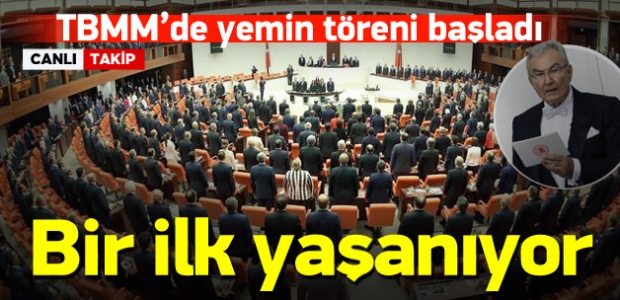 TBMM‘de yemin töreni başladı