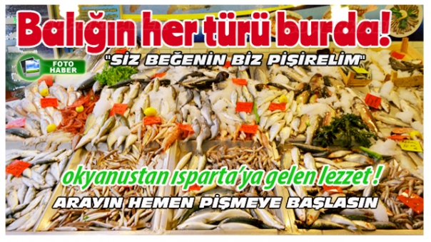 BALIĞIN HER TÜRÜ BURADA ! FOTO HABER