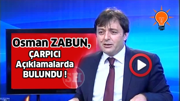 ISPARTA AK PARTİ İL BAŞKANI ZABUN ÇARPICI AÇIKLAMALARDA BULUNDU