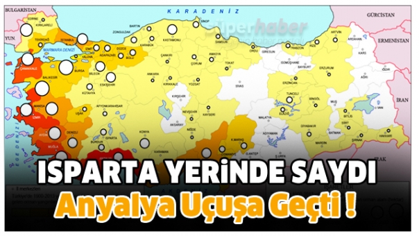 ISPARTA NÜFUS BAKIMINDAN YERİNDE SAYDI