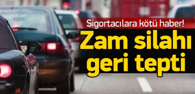 Sigortacılara Kötü Haber Zam Silahı Geri Tepti