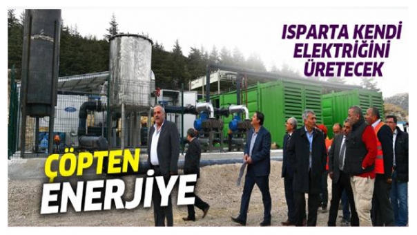 ISPARTA BELEDİYESİ ÇÖPTEN ENERJİ ÜRETİMİNE BAŞLADI